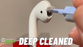 How is the inside of an AirPods speaker cleaned Deep cleaning  Dont try this at home [upl. by Batruk252]