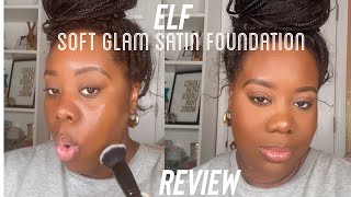 New ELF Soft Glam Satin Foundation Review  Wear Test  Allurebyash [upl. by Ramgad]