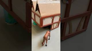 DIY Toy Horse Stables from Cardboard  Part6 shorts shortsvideo short [upl. by Oel192]