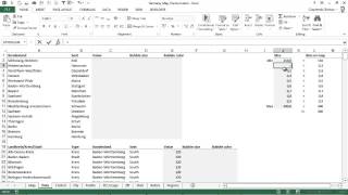 Excel Karte Deutschland Folge 2  Wie visualisiert man Daten der geographischen Aufteilung [upl. by Tram661]