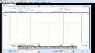 How to create a Credit Note in MYOB Accounting [upl. by Drannel]