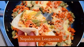 How to make Nopales con Longaniza Easy recipe to make [upl. by Larner]