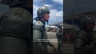 VOAs Celia Mendoza reports on security ahead of the G20 summit in Brazil shorts  VOA News [upl. by Rednave538]