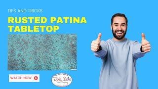 RUSTED PATINA TABLE TOP TUTORIAL  How to easily achieve a Rusted Patina Finish on a Table Top [upl. by Hephzipa]