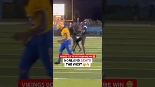 NORLAND CALLED GAME WITH A RED ZONE INTERCEPTION 😳🚨 shorts [upl. by Nyral]