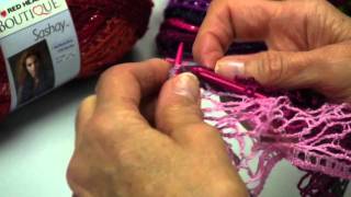 Learn how to knit With Sashay from Red Heart Yarns [upl. by Yaner]