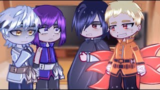 Borutos Friends React To Naruto And Sasuke  Gacha React [upl. by Eekcaj619]