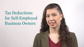 What Tax Deductions Can SelfEmployed Business Owners Get [upl. by Socem748]