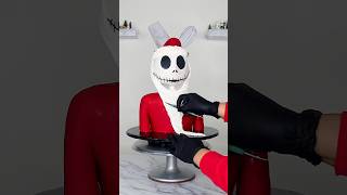 Turning Halloween Jack into Christmas Jack 🎄 youtubeshorts jackskellington cakedecorating [upl. by Tayler]