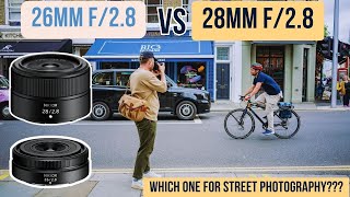 ON THE STREETS  Nikon 26mm vs 28mm f28 pancake lens comparison [upl. by Labors259]