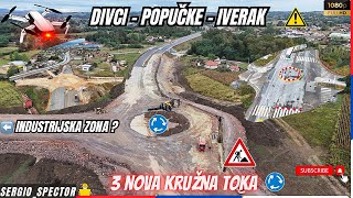 Brza saobraćajnica Lajkovac  Iverak  Valjevo  NOVI KRUŽNI TOKOVI cela trasa DRONOM dronevideo [upl. by Noirrad]