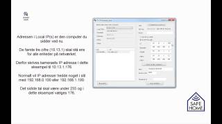 Safehome  Video 4  DK  MP IP kamera  Opsætning til netværk og fjernadgang [upl. by Attirehs327]