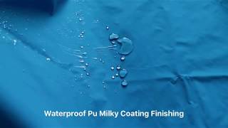 Nylon Taslan Fabric Waterproof Pu Milky Coating [upl. by Amliv723]