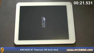 ARCHOS 97 Titanium HD boot time [upl. by Beckie]