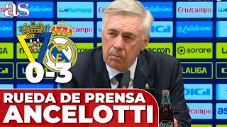 CÁDIZ 0 REAL MADRID 3  ANCELOTTI rueda de prensa entera RODRYGO MODRIC BELLINGHAM [upl. by Ardyth611]