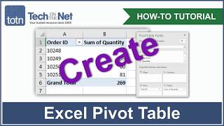 How to create a Pivot Table in Excel [upl. by Mcdermott]