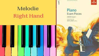 Melodie  Piano Grade 1  Right Hand  ABRSM 20212022 [upl. by Chiarra606]