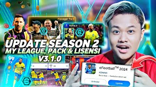 PACK PEMAIN amp PELATIH IS BACK UPDATE BESAR V310 SEASON 2 LISENSI AL NASSR EFOOTBALL 2024 MOBILE [upl. by Ilona]