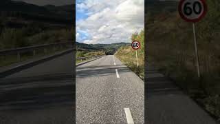 bike ride towards Øyer  Hafjell in fine autumn weather [upl. by Anelej]