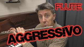 Aggressivo video 1 FLUTE Practice video  play along and instruction [upl. by Alesiram]