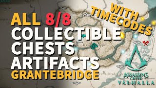 Grantebridge All Wealth Chests Treasures amp Artifact Scroll Mystery Assassins Creed Valhalla [upl. by Iline]