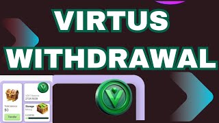 VIRTUS WITHDRAWAL UPDATE  INCREASE YOUR VERT amp CONNECT YOUR WALLET [upl. by Norbel]