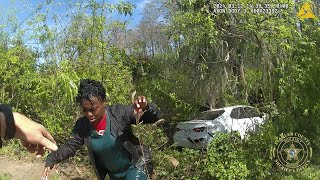 FCSO Busts Statewide Shoplifting Ring After Suspects Crash into Pond Trying to Flee  FCSO Bodycam [upl. by Donny872]