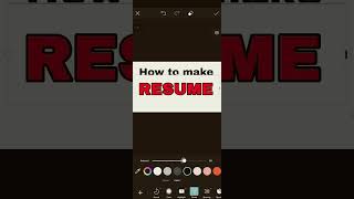 Make RESUME Thumbnail in Phone  How to make resum Thumbnail How to make Thumbnail  tips amp tricks [upl. by Stacia]