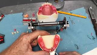 Complete Denture Course Positioning Lower Anterior Teeth [upl. by Clare]