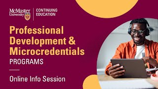 Professional Development amp Microcredentials Info Session Winter 2024 [upl. by Petr]