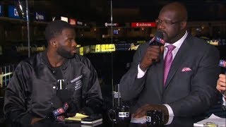 Draymond Green Joins The Crew Postgame  Rockets vs Warriors Game 6  May 26 2018 [upl. by Valdas]