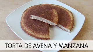 Mi desayuno saludable Torta de avena y manzana con semillas y canela [upl. by Hamel]