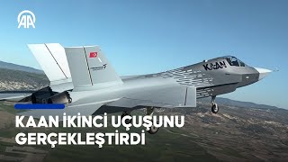 Millî muharip uçak KAAN ikinci uçuşunu başarı ile tamamladı [upl. by Accem]