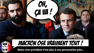 La réponse LUNAIRE de Macron sur la POLÉMIQUE Yassine Belattar [upl. by Ulrike]