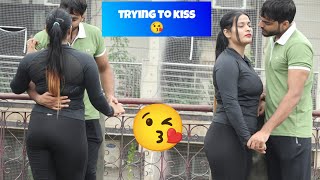 kissing prank on simmy 😘  kausar khan [upl. by Richey]