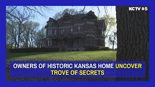 Owners of historic Kansas home uncover trove of secrets [upl. by Zirkle]