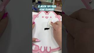 El mejor tip para usar pizarras si usaste marcador permanente esto te va a servir tips pizarra [upl. by Anilac469]