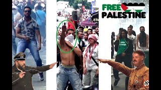 French Arabs shaking their penis to free Palestine Paris 2018 Free Gaza [upl. by Joacima]