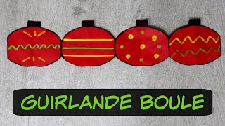 Guirlande Boules de Noël en Papier [upl. by Nafri]