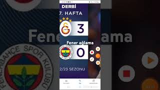 Fener ağlama fenerbahçe galatasaray [upl. by Fredel]