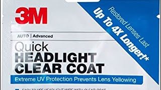 3M Quick Headlight Clear Coat Wipes [upl. by Scriven]