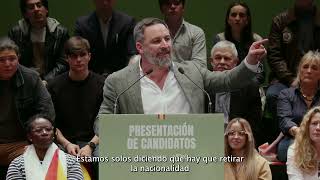 Discurso completo de Santiago Abascal en la Presentación de Candidatos para las Elecciones Catalanas [upl. by Nessah]