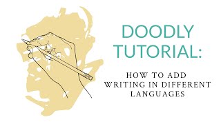 Doodly Tutorial How to Add Writing in Different Languages [upl. by Nirrad]