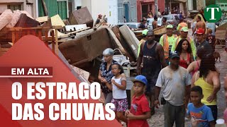 Resgate de pessoas na Vila Barraginha em Contagem após chuva muito forte [upl. by Eserehs]