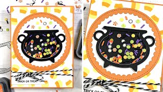 Halloween Shaker Card by Pretty Pink Posh [upl. by Vershen]