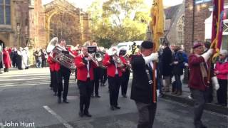 Those that Marched to Vivary Park  Remembrance Sunday Taunton 2016 [upl. by Ahsilam]