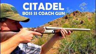 Citadel Boss Double Barrel Shotgun  I Love This NickelPlated Coach Gun  Shooting Review [upl. by Aihsened]