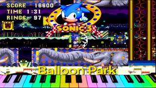 Sonic The Hedgehog 3  Balloon Park MIDI [upl. by Zeuqram365]