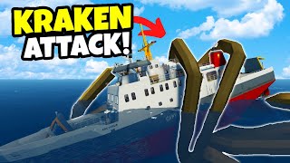 Kraken Attacks Ferry In The BERMUDA Triangle  Stormworks Ship Survival [upl. by Ramoj]