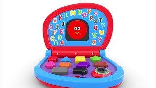 Learn Shapes with Baby Laptop  Shapes amp Colors Collection for Children [upl. by Nnylsoj]